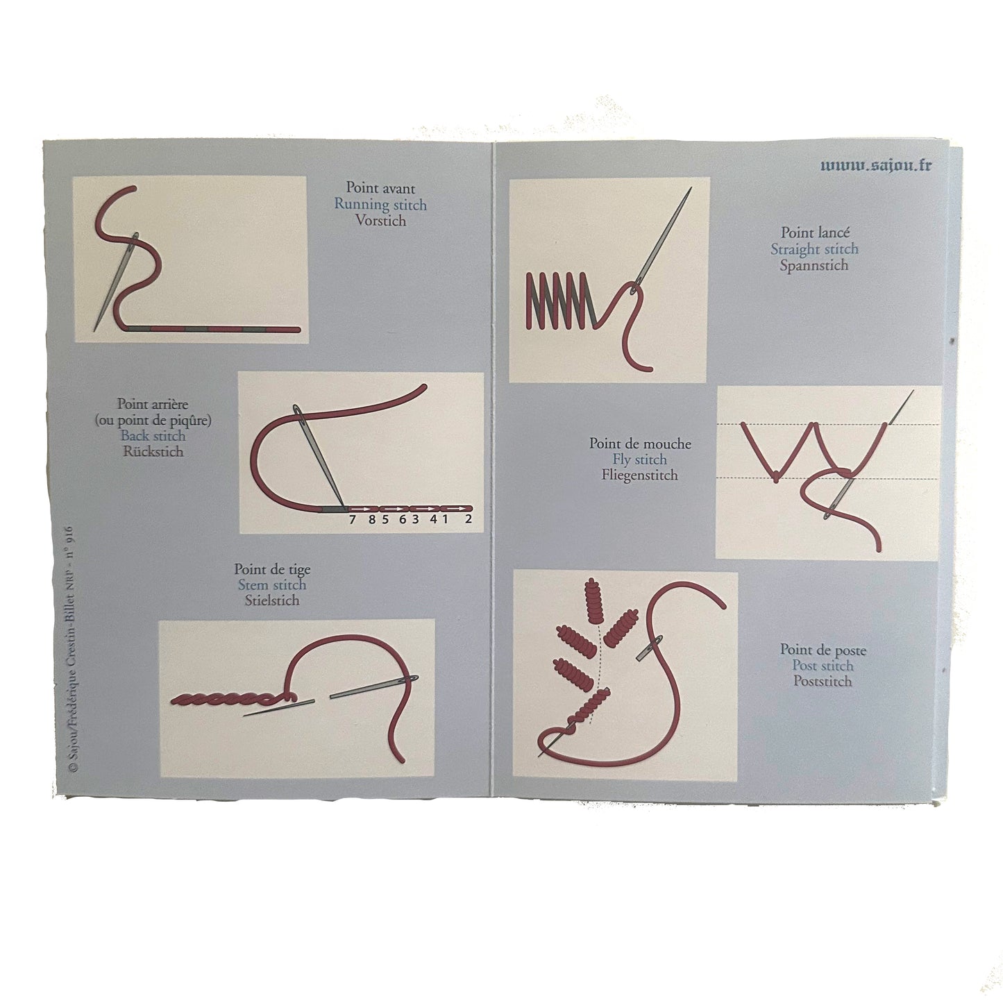 Sajou Red Album 916 - Basic Embroidery Stitches