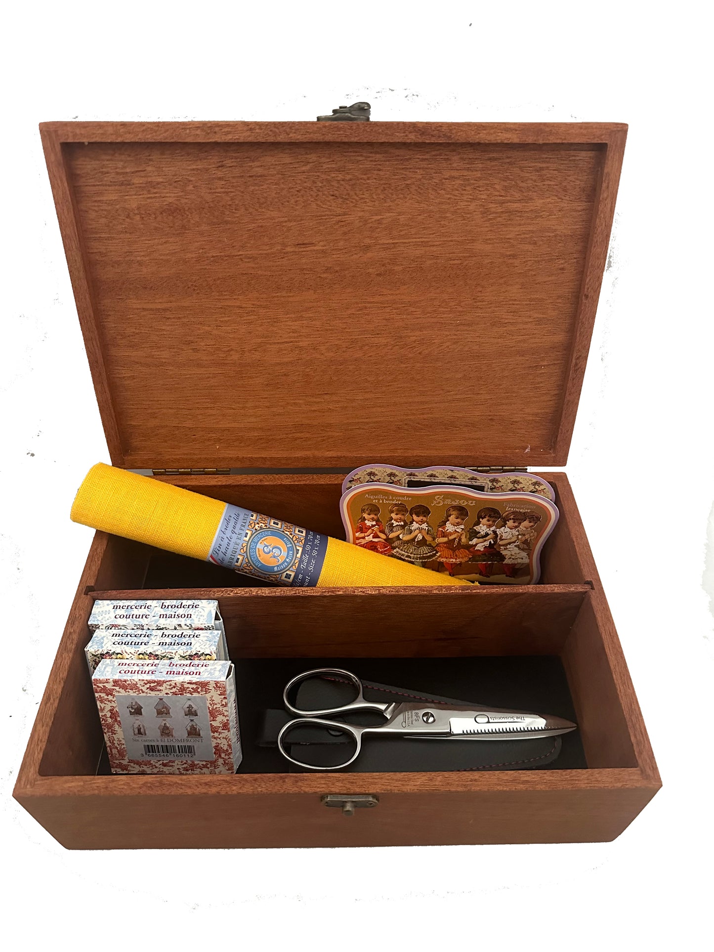 Caja de estudio de lujo - Caoba africana