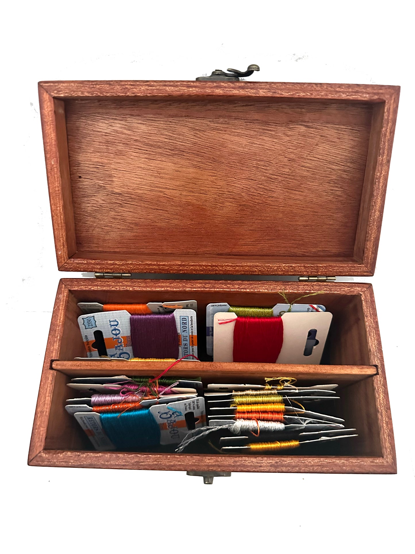 Caja de cartón para hilos - Caoba africana
