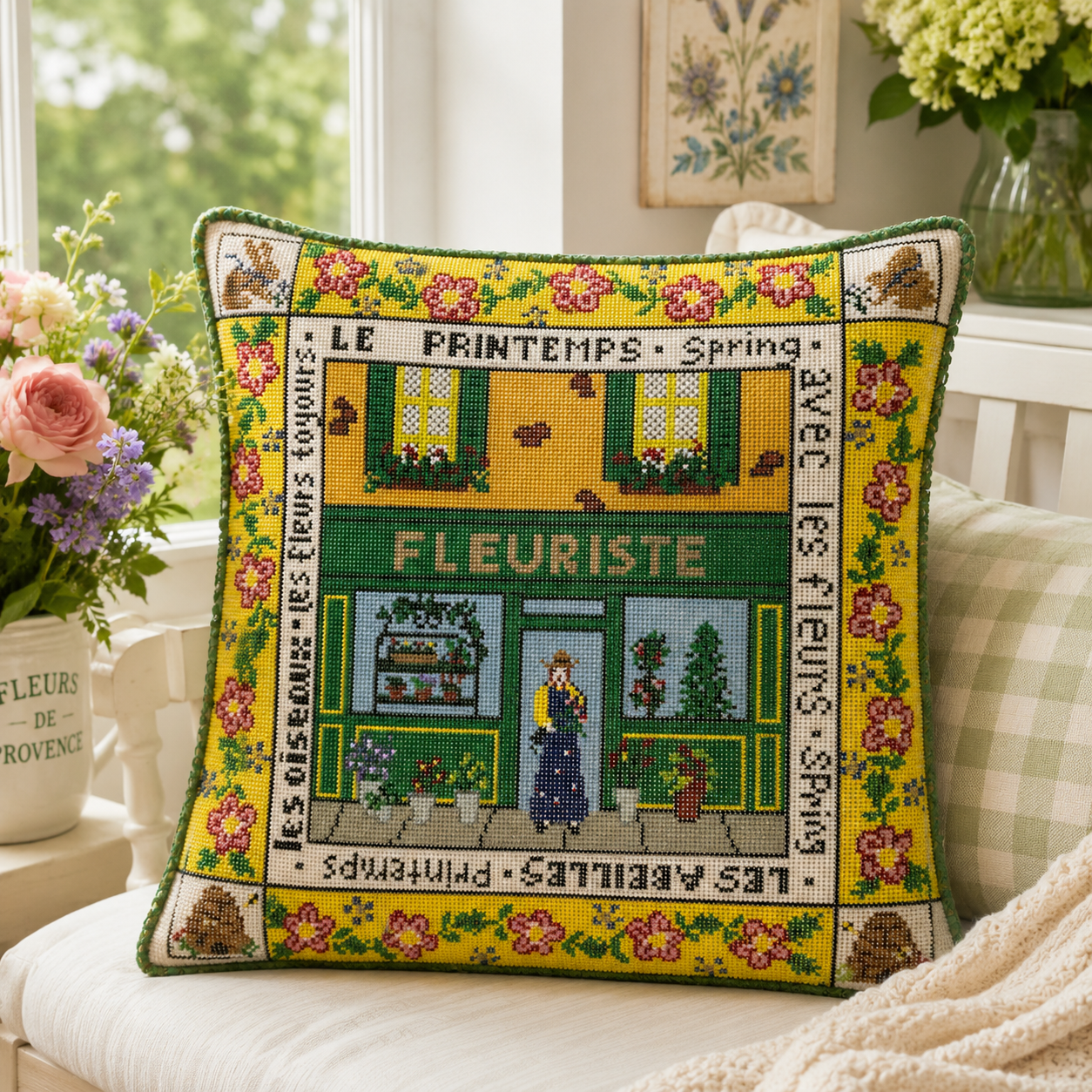 13 Mesh Canvas - French Florist Shop