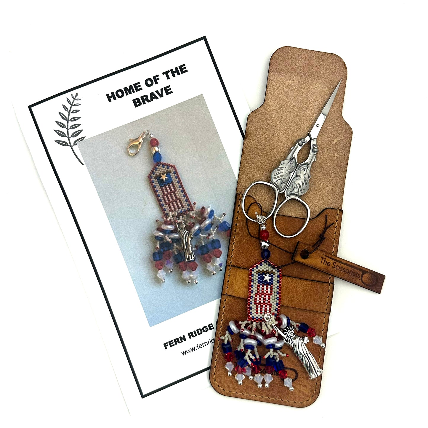 Ciseaux Lady Liberty avec kit porte-clés