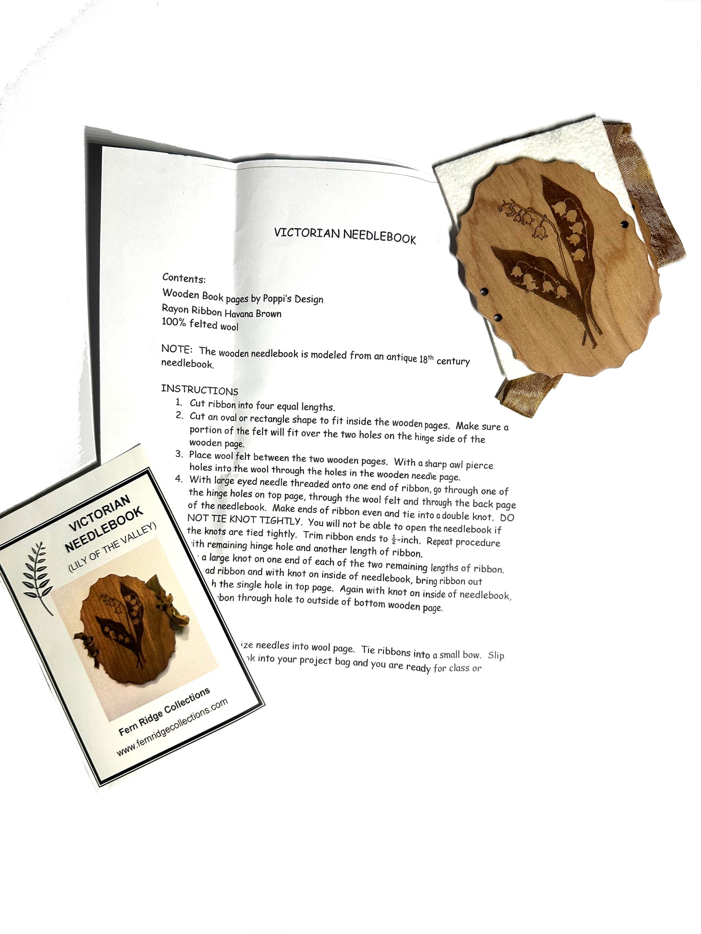 Victorian Needle Book with 5 Sets of Assorted Needles!