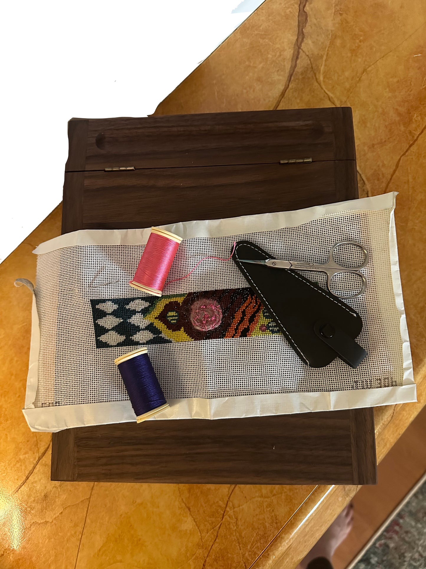 Stitcher's Lap Desk in Walnut, Cherry or African Mahogany.