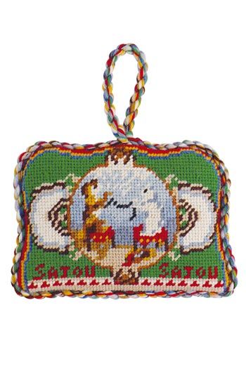 Sajou Needlepoint Puffie Kit - Cat & Dog Winding Yarn