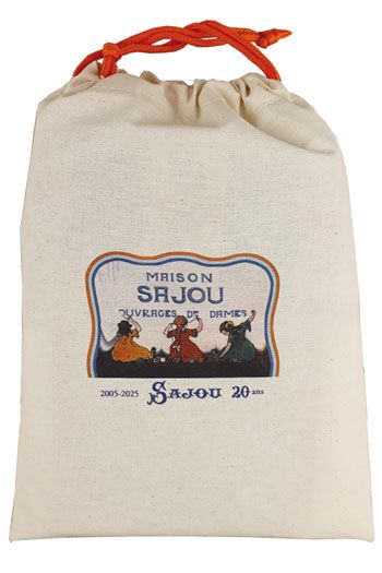 Sajou Needlepoint Puffie Kit - Little Girls Embroidering
