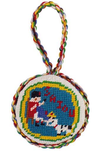 Sajou Needlepoint Puffie Kit - LITTLE GIRL REPAIRING HER DOLL