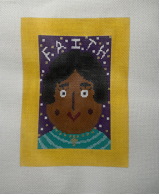13 Mesh Needlepoint Canvas -FAITH