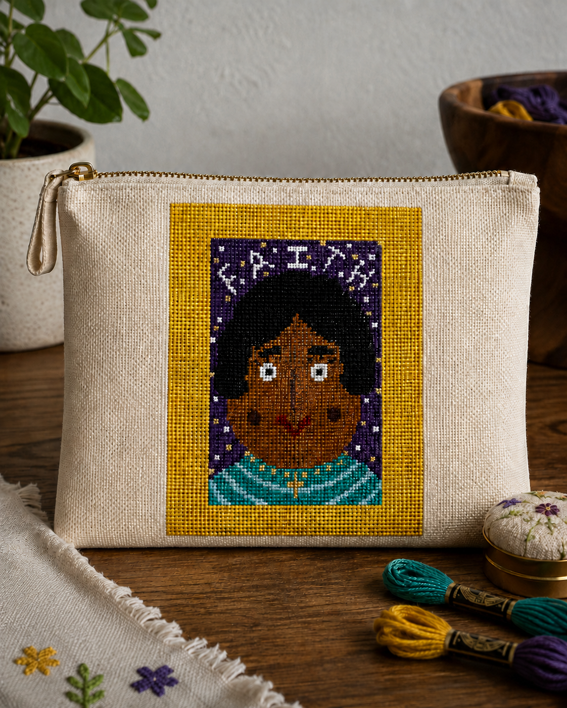13 Mesh Needlepoint Canvas -FAITH