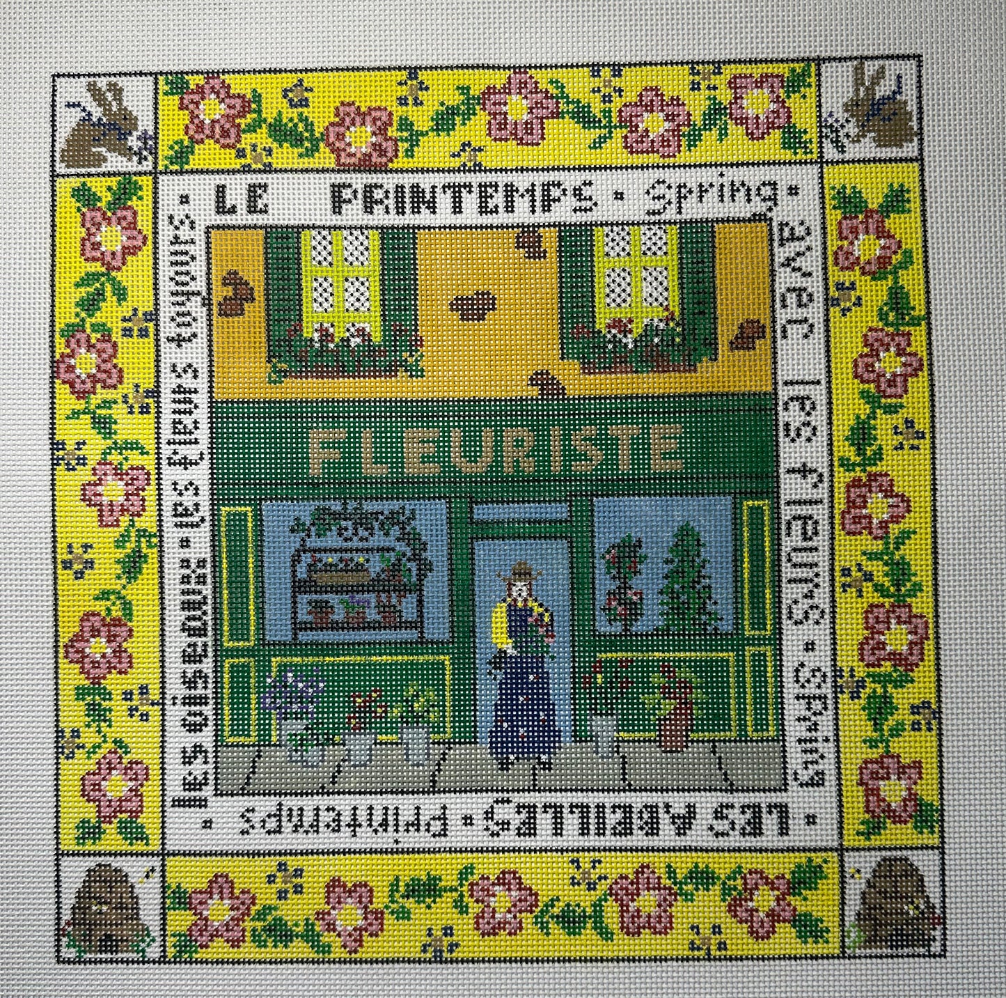 13 Mesh Canvas - French Florist Shop