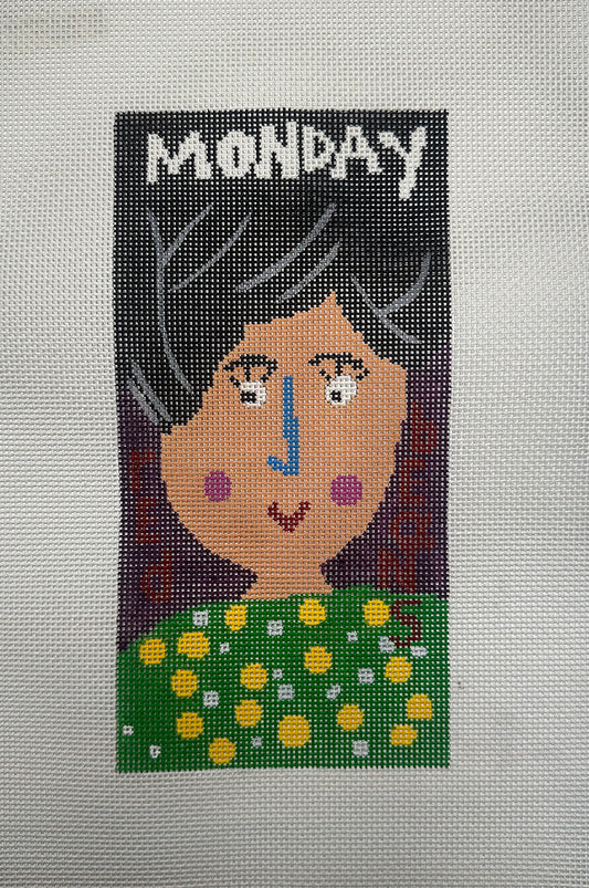 13 Mesh Needlepoint Canvas - MONDAY