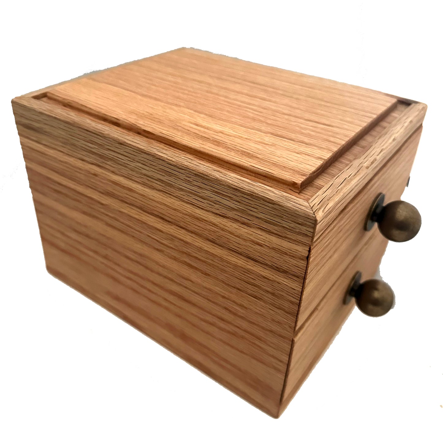 Two Drawer Chest - Red Oak, African Mahogany or Cherry