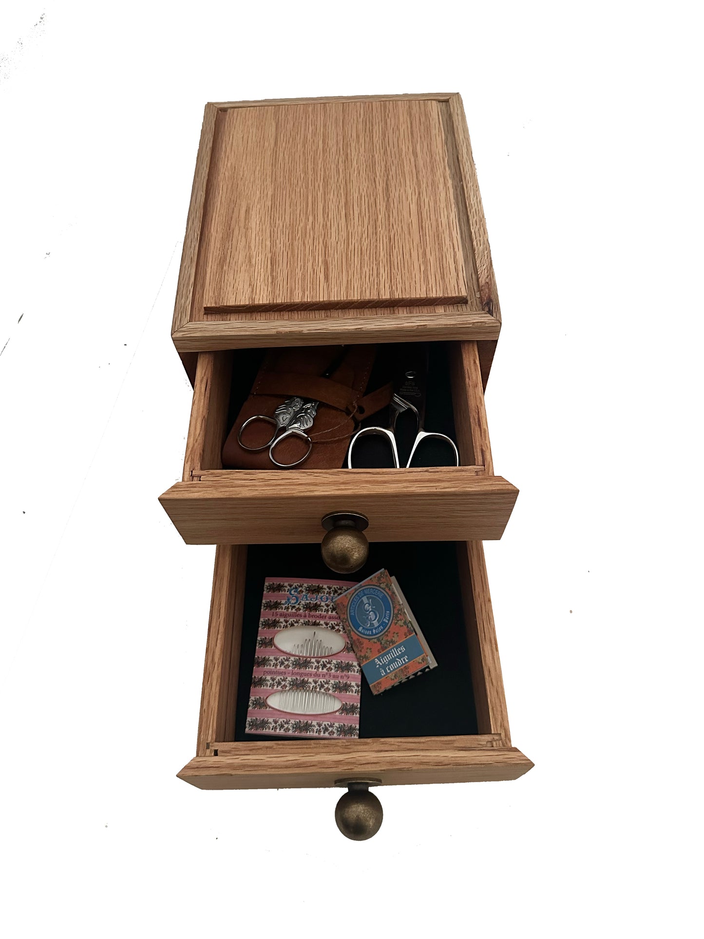 Two Drawer Chest - Red Oak, African Mahogany or Cherry