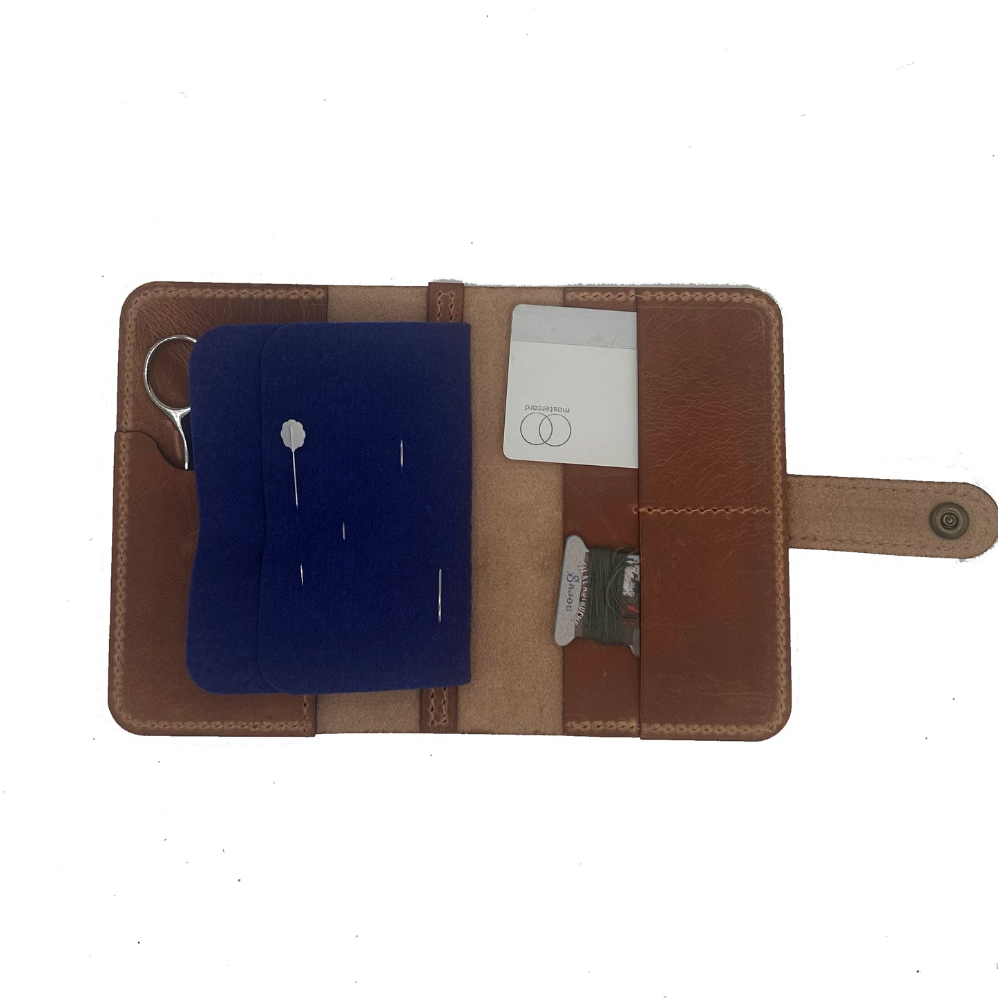 Heirloom Stitcher's Set – Leather Wallet & Butterfly Scissors