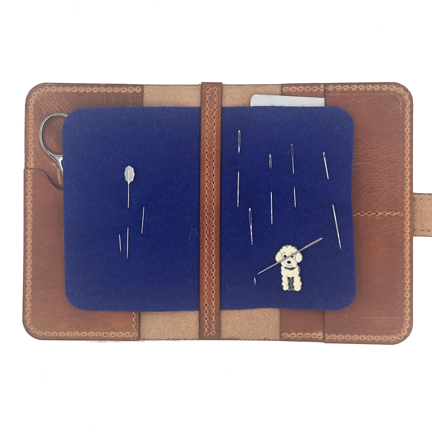 Heirloom Stitcher's Set – Leather Wallet & Butterfly Scissors