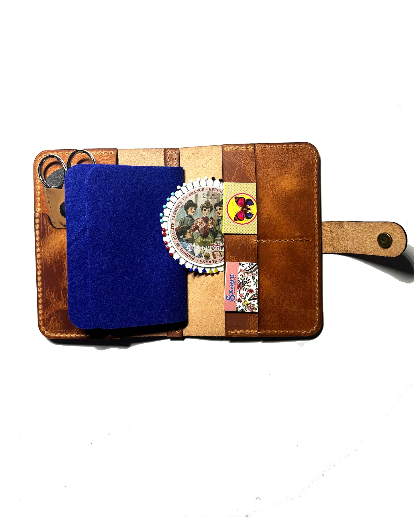 Wallet with Scissors, Needles, Pins and More!